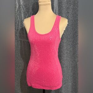 Aeropostale Pink Sequin Tank Top
